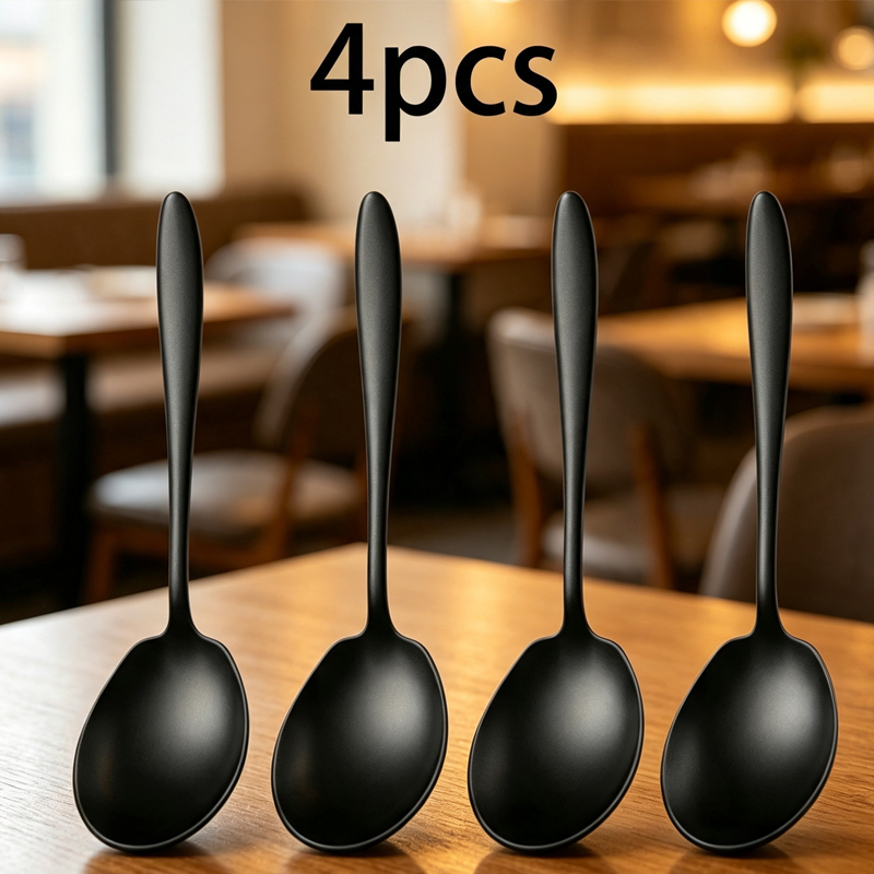 Home Cooking Utensil Set - 2 Stück Große Edelstahl-Servierlöffel Wiederverwendbare Servierutensilien
