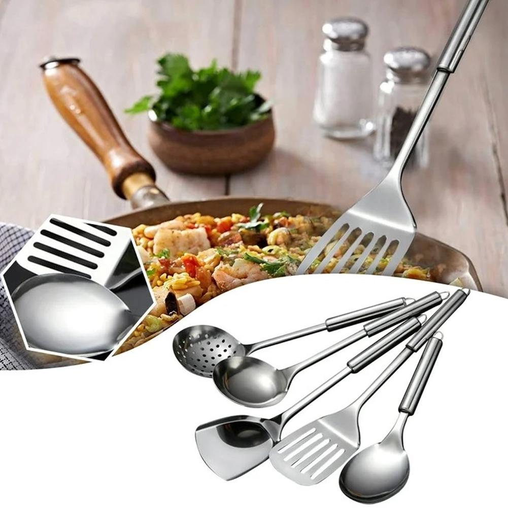 5 TEILE/SATZ Edelstahl Praktis – Home Cooking Utensil Set Bewertung und Preis