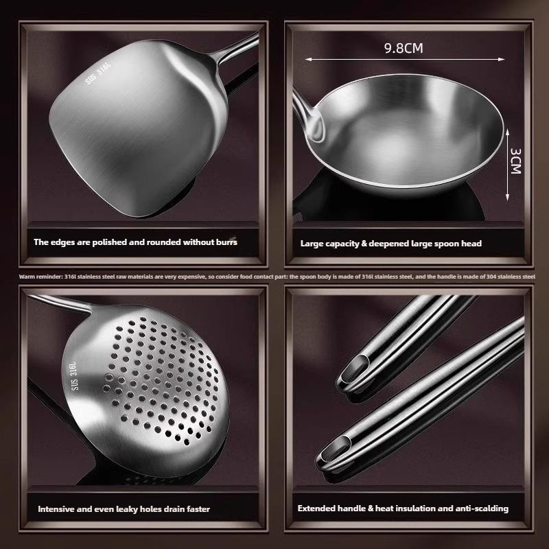 Edelstahl-Wok-Spatel für Leben – Home Cooking Utensil Set Bewertung und Preis